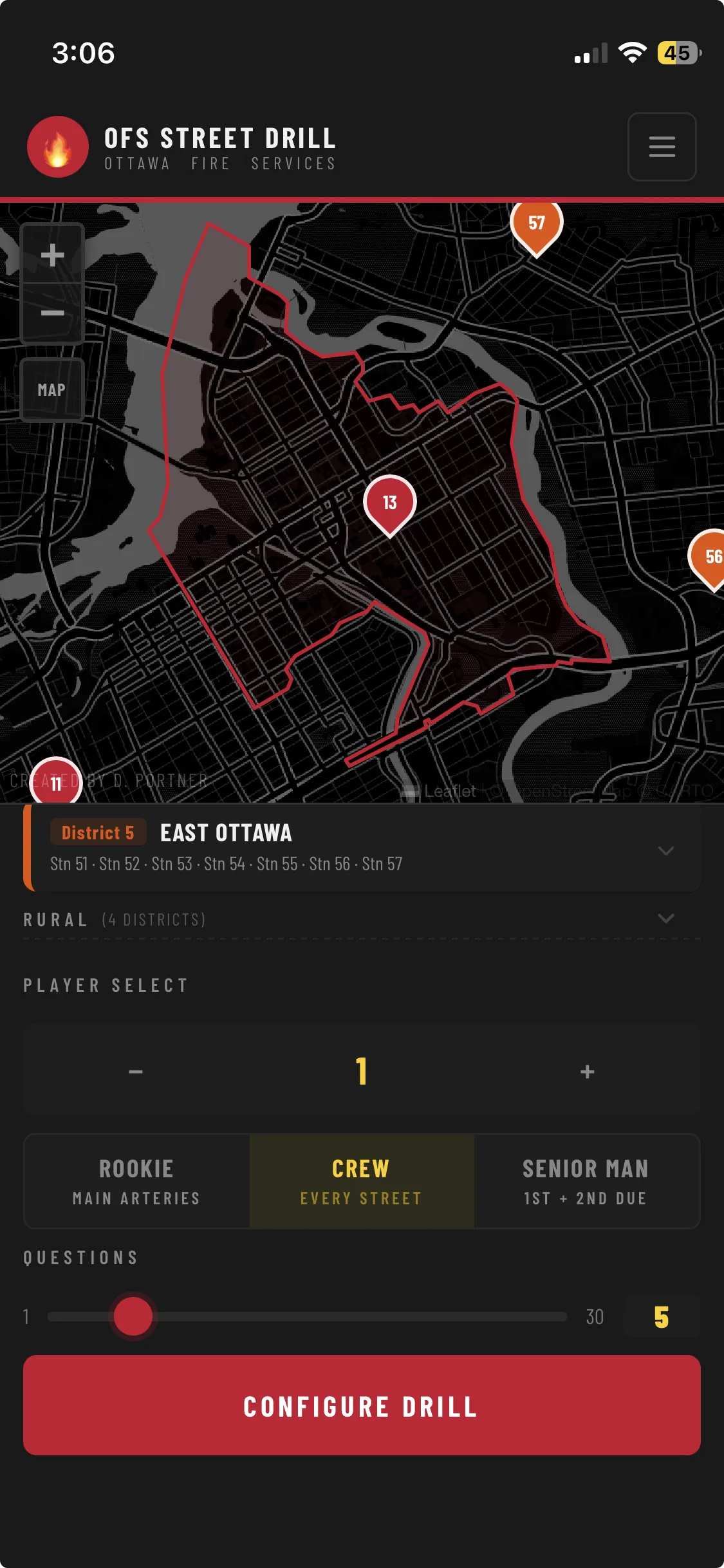 Pick difficulty on mobile